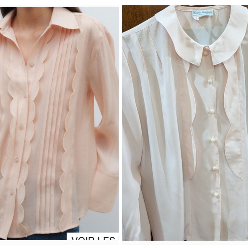 Vintage Scalloped shirt